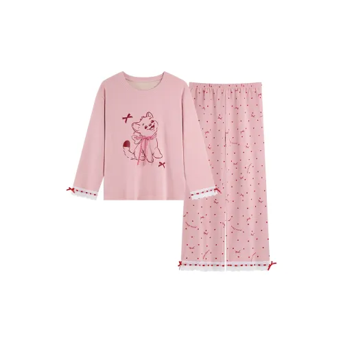 MADALLO Pink Women's Pajama Sets MADALLO Розовый Женские Пижамные Комплекты