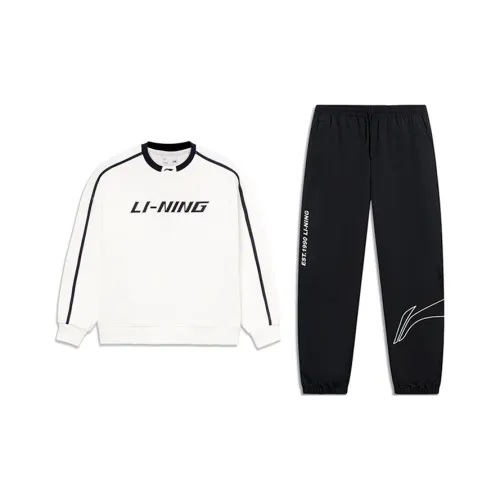 Лайнер Повседневная Спортивная Одежда Унисекс Milky Белый+Черный