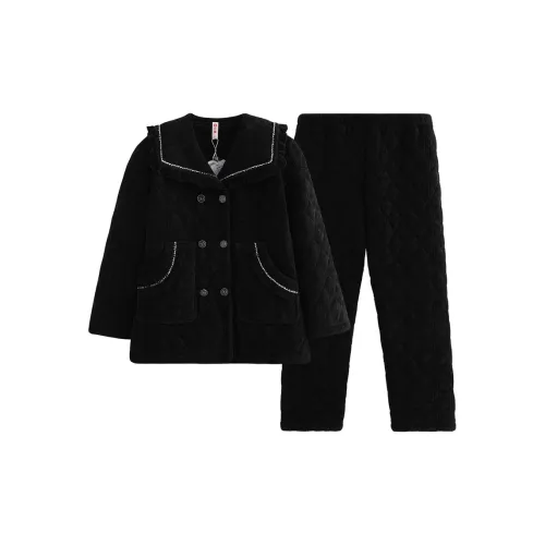 FENTENG FJ26950103 Черный Женские Пижамные Комплекты