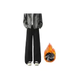 Черный (с флисовой подкладкой и утепленный)