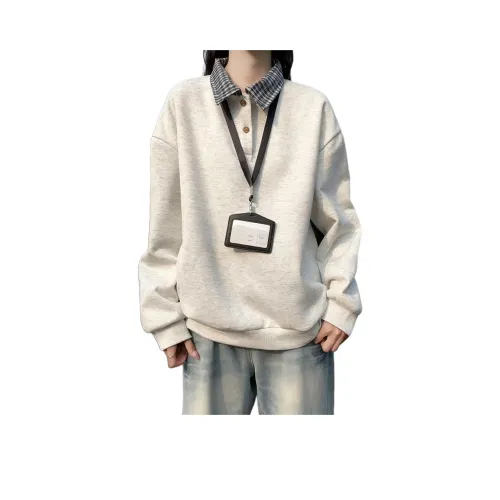 MORii Белый Серый Унисекс Свитшоты