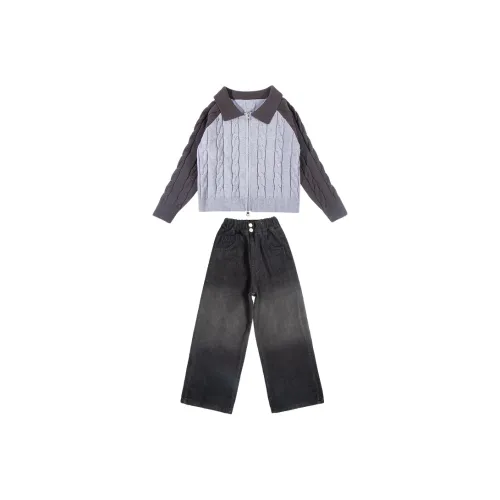 MILING Свитер+Брюки Наборы одежды для детей Повседневная спортивная одежда