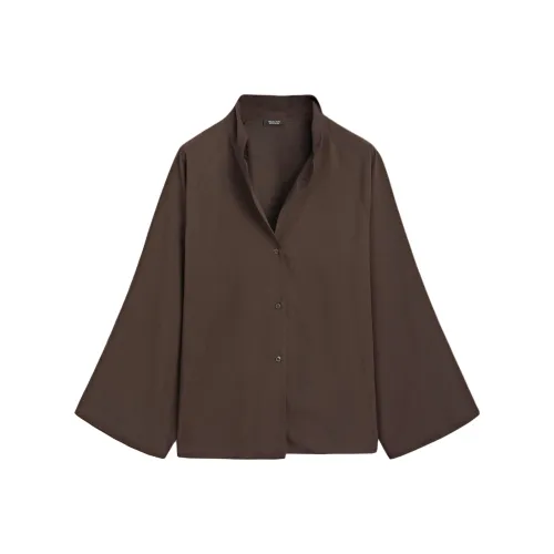 Massimo Dutti Коричневые Женские Рубашки