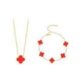 Клевер четырехлистный Коллекция [Красный]