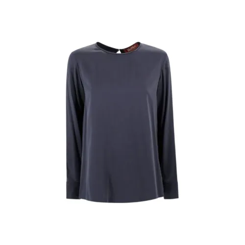 'S MAX MARA Темно-синие женские рубашки