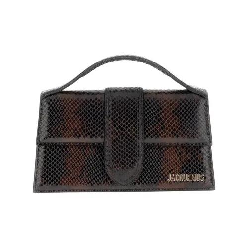 Jacquemus Телячья кожа Через плечо Одно плечо Сумка Большая Женская Темно-коричневая