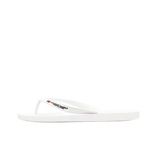 DIESEL Резина Подошва Шлепанцы Мужские Белые