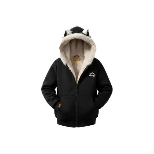 Jeep Кошка Ухо Черный Унисекс Пуховики