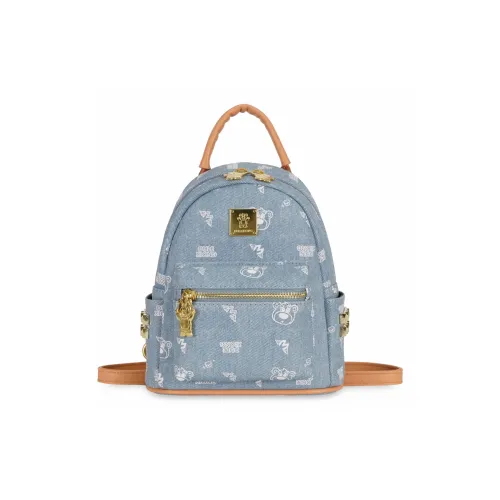 TOUTSEUL YOLO ПУ (полиуретан) Рюкзак Женские Синий Розовый