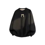 [Thickened и с флисовой подкладкой] Черный (Good Luck Черный Кот Центральный Логотип)