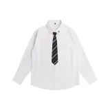 Белый Черный Полосатый Галстук