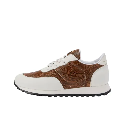 Giuseppe Zanotti GZ Jimi Бег Устойчивый к истиранию Низкий Топ Повседневная обувь Мужская Серый Коричневый