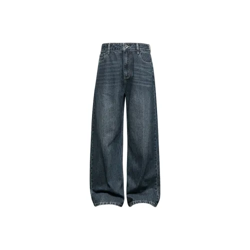 UKTK Ностальгический синий Мужские Джинсы