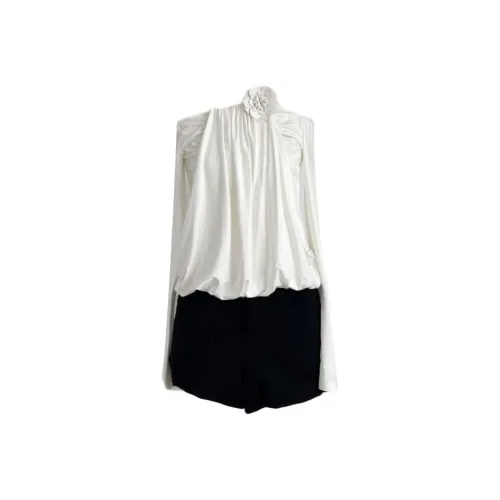 Udon House Белый Женский Короткий Топ