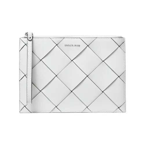 MICHAEL KORS Jet Set Travel Кожаный клатч размер Extra Large унисекс белый