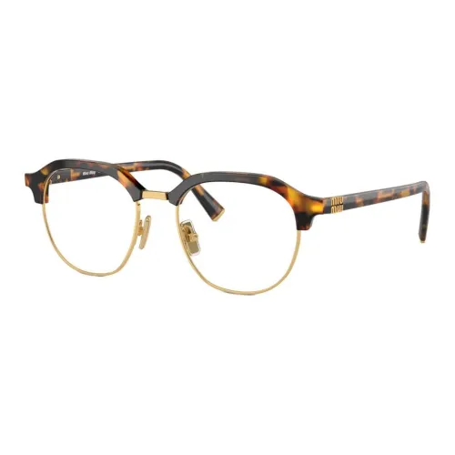 MIU MIU Нерегулярная форма Оправы для очков Унисекс Черепаховый