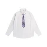 Белый фиолетовый галстук