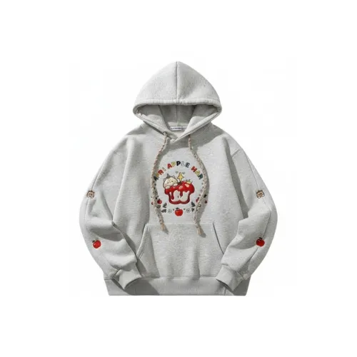 XIAOLIZI Серый с флисовой подкладкой унисекс свитшоты