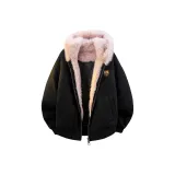 Черно-розовый, флисовая подкладка