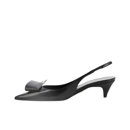 PRADA Клин-кабл Женская Повседневная Обувь Женская Черная