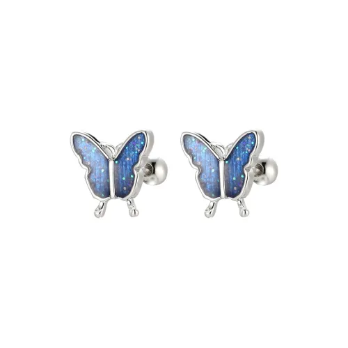 EAR PARTNER Серьги-гвоздики из серебра 925 пробы женские