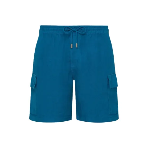 Vilebrequin Blue Men's Cargo Shorts Вилбреквин Синий Мужской Карго Шорты