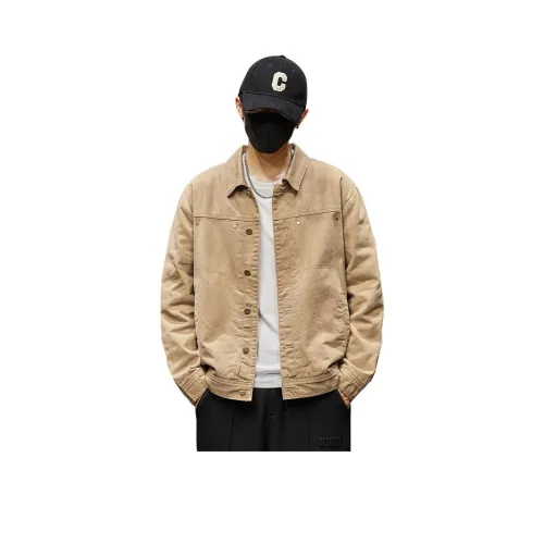 Tonlion Хаки Унисекс Джинсовые куртки