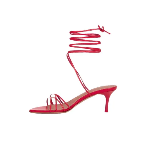 AMINA MUADDI Lori One Ремешок Сандалии 6 см Женские Красные