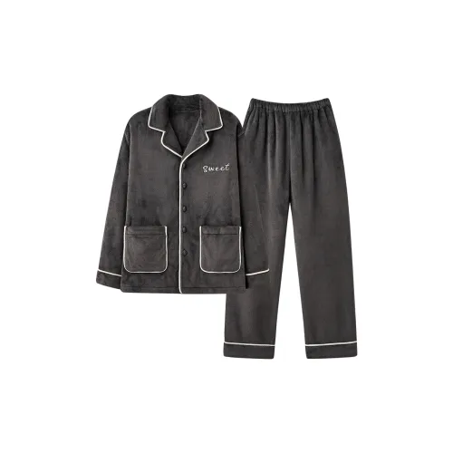 Cotton Gene Черный Мужской Пижамный Комплект