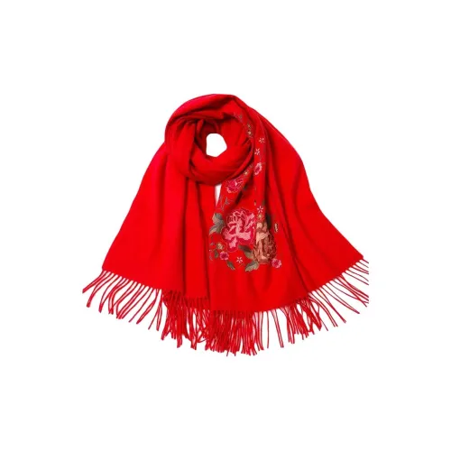 H YXIANG Шарфы из трикотажа из шерсти Унисекс