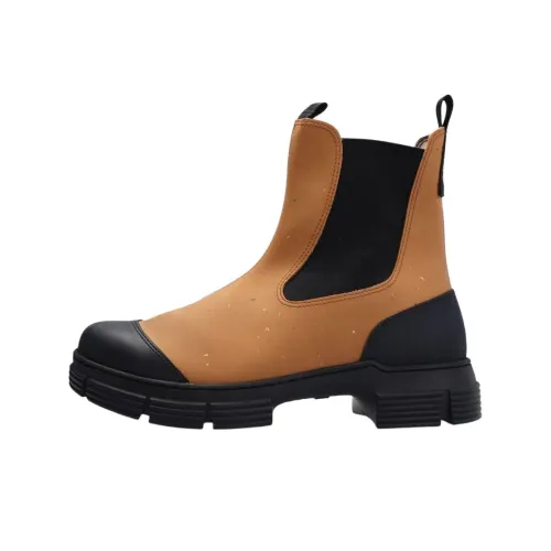 GANNI Короткий Челси Женские Коричневый