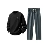 Набор (Черный топ + Темно-серый низ)