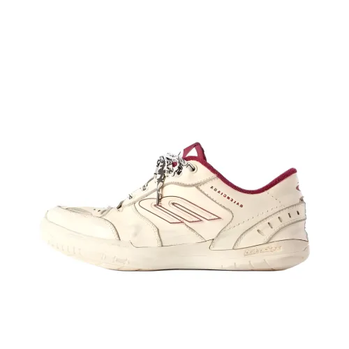 Balenciaga Hamptons Потертый Низкий Топ Повседневная Обувь Женская Белый и Красный