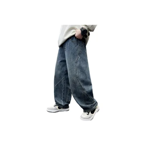 Meng Jia Class Синий с флисовой подкладкой школьный возраст джинсы