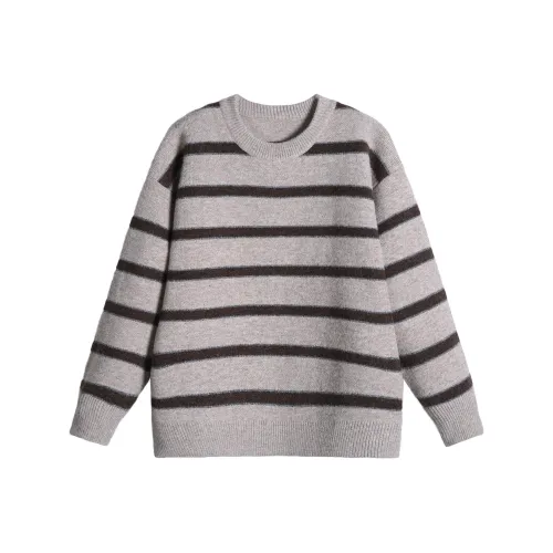 FAIRWHALE Полосатый Кофе Унисекс Свитеры
