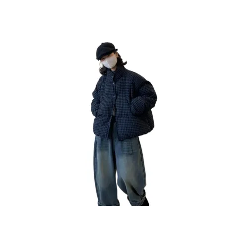 VENICEW Черный Серый Клетка Включая Бренд Наклейка Женские Пуховики