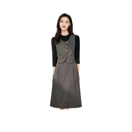 TENNE GIRL Длинное платье с длинными рукавами женское