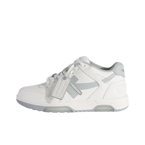 Off Белый Out Of Office Низкий Топ Скейтборд Кроссовки Мужские Белые Серые