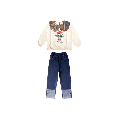 MILING Комплект одежды топ и штаны для детей повседневная спортивная одежда