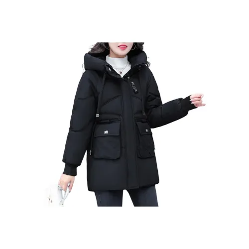 The Temptation Of The Muse С капюшоном Хлопковый пуховик Женские