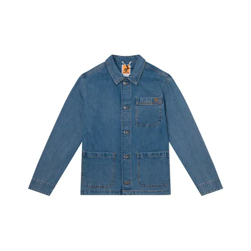 Timberland Джинсовый Синий Мужской Куртки