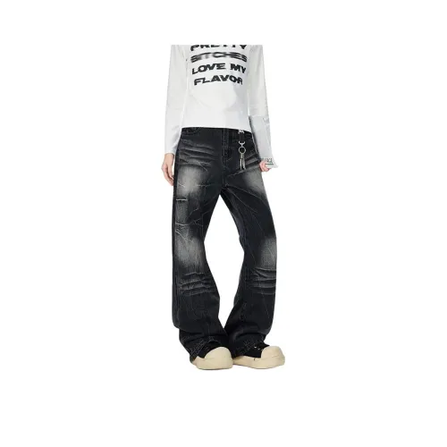PWUE Graphite Black Unisex Jeans PWUE Графитовый Черный Унисекс Джинсы