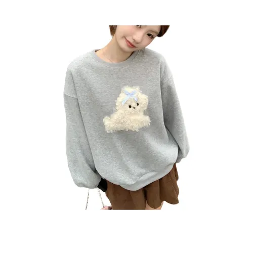 VENICEW Серый с V Бренд Наклейка Женские Свитшоты