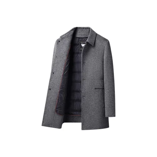 EMINU Серый Мужской Пальто