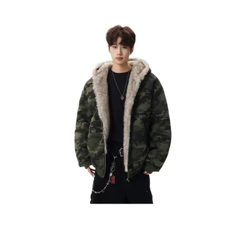 TUOFEI Army Green Camouflage Унисекс Куртки