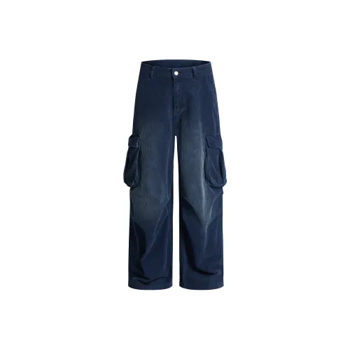 FUERZA Blue Unisex Cargo Pants FUERZA Синий Унисекс Карго Брюки
