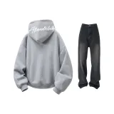 Комплект одежды (Кардиган серого цвета Фотиния + Джинсы)