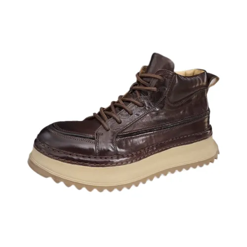 GEWEILUO Мужские повседневные туфли Мужской Кофе