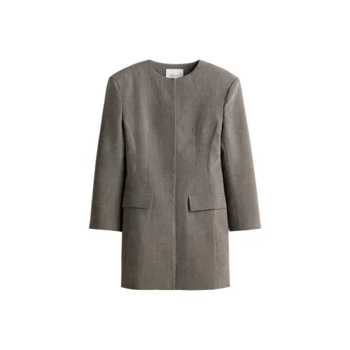 H M Смешанный Серый Женские Длинные Платья с Длинными Рукавами