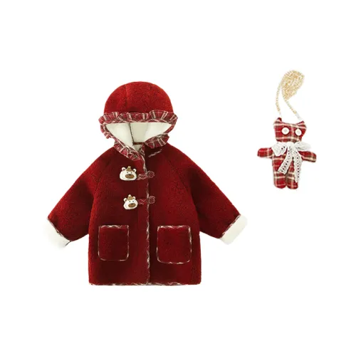 SHIBU Лимон Медвежонок Свитер С подарками Медвежонок Красный Для дошкольников Утеплённые куртки